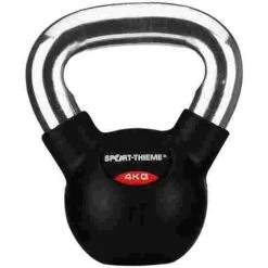 Sport-Thieme Rubber-Coated, Smooth Chrome-Handled Kettlebell -The Fitness Equipment Store 119 0801