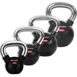 Sport-Thieme Rubberised, Smooth Chrome-Handled Set Kettlebell -The Fitness Equipment Store 132 0800