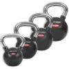 Sport-Thieme Rubberised, Smooth Chrome-Handled Set Kettlebell -The Fitness Equipment Store 132 0813