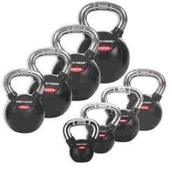 Sport-Thieme Kettlebell Set, Rubbersied With Chrome Handle -The Fitness Equipment Store 132 0930