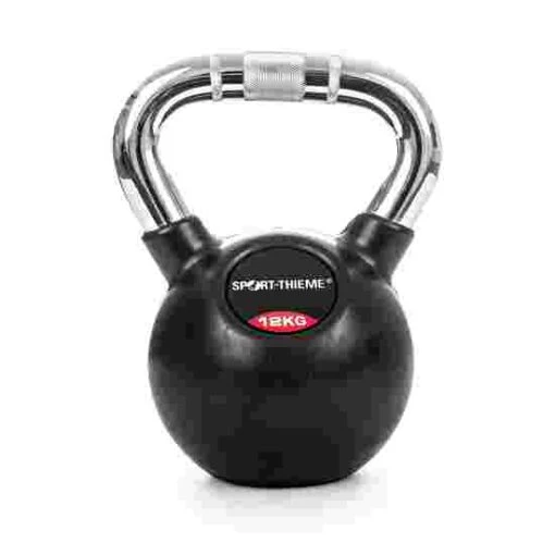 Sport-Thieme Rubberised Kettlebell With Chrome Handle - Image 4