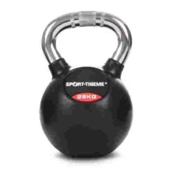Sport-Thieme Rubberised Kettlebell With Chrome Handle -The Fitness Equipment Store 220 1362