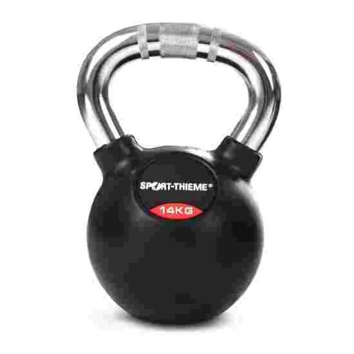 Sport-Thieme Rubberised Kettlebell With Chrome Handle - Image 5