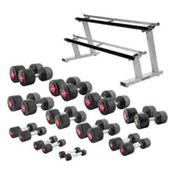 Sport-Thieme Compact Rubber Dumbbell Set -The Fitness Equipment Store 270 9013